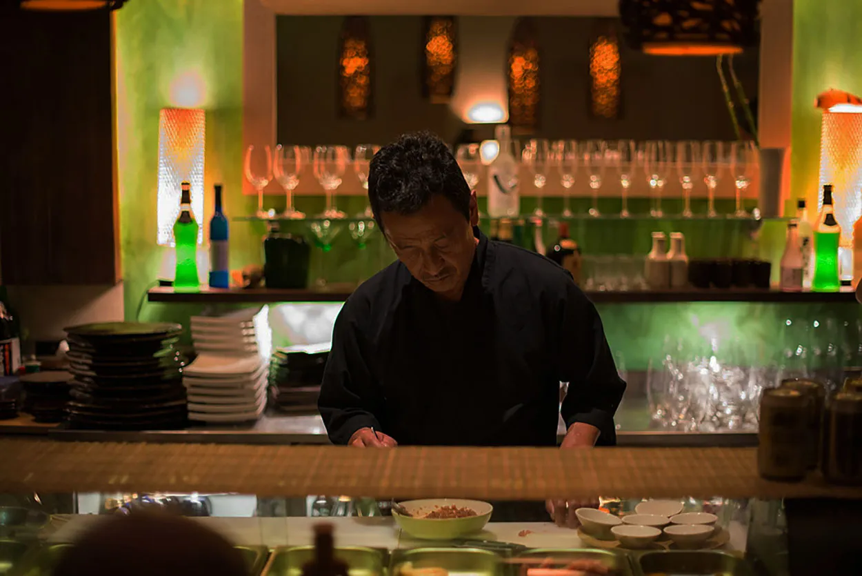Koshi, head sushi chef at Kyoto Garden Cape Town